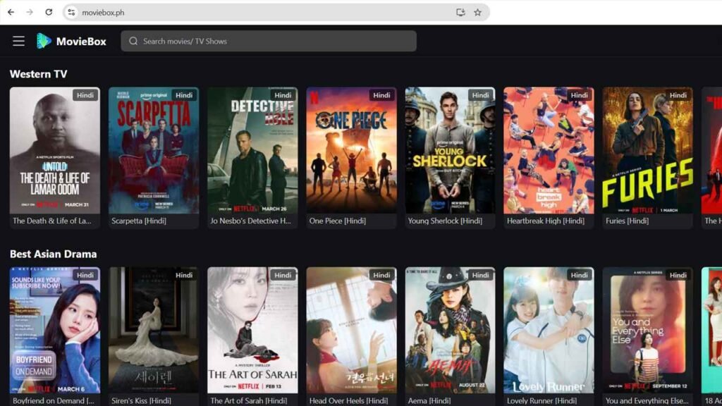 MovieBox Web